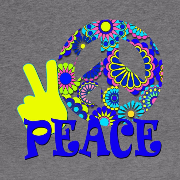 Hippie Peace Sign by AlondraHanley